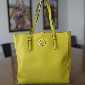 Michael Kors Apple green Jet Set Tote
